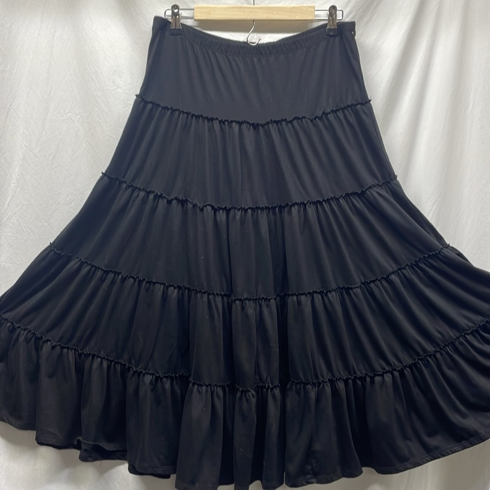 Forever 21 Black Maxi Skirt SZ L